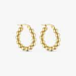 Big Boble Hoops - 18 karat guldbelagt