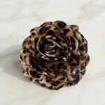 NAMISO - Hana hårklemme - rose - leopard (12 cm)