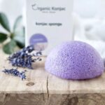 Organic Konjac Lavendel svamp