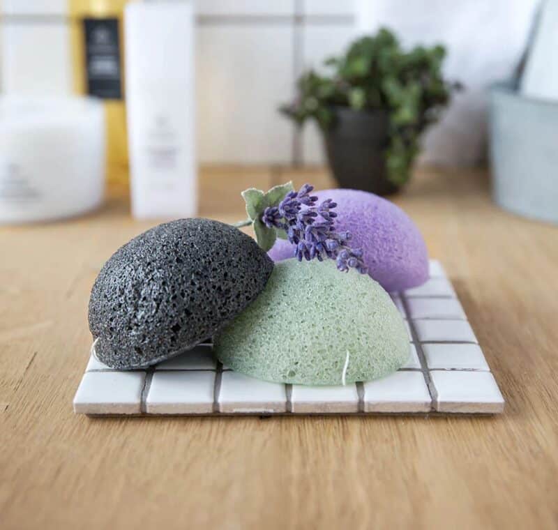 Organic Konjac Aloe Vera svamp - tør hud - Billede 2