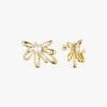 Sun Pearl Earring - 18 karat guldbelagt