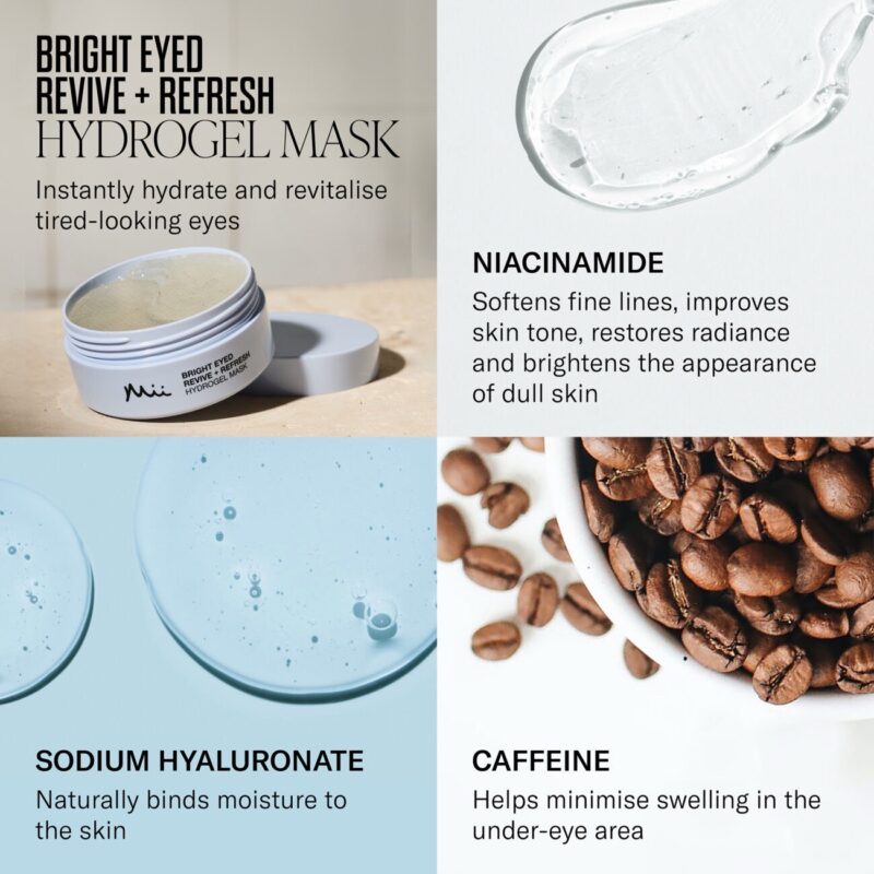 Bright Eyed revive+refresh hydrogel mask - Billede 2
