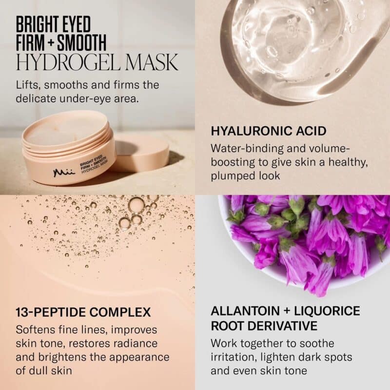Bright eyed smooth+firm& revive+refresh hydrogel mask - Billede 2