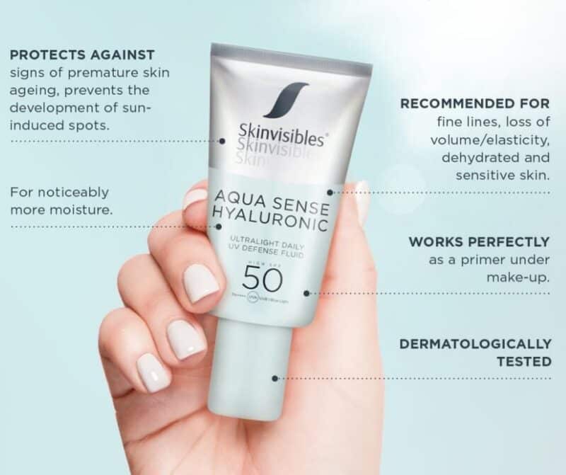 Skinvisibles Aqua Sense Hyaluronic SPF50 - 50ml - Billede 3