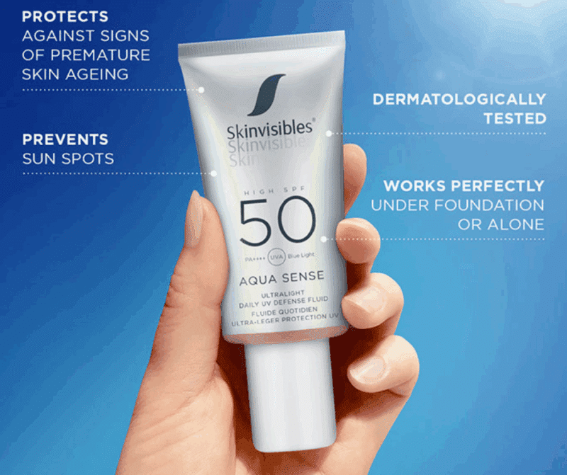Skinvisibles Aqua Sense Hyaluronic SPF50 - 50ml - Billede 5